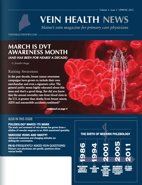 Vein Health News Cover: DVT Awareness Strategies