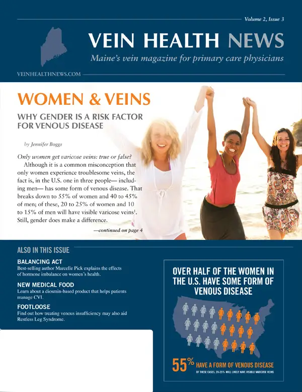 Vein Health News Cover: Women's Venous Health