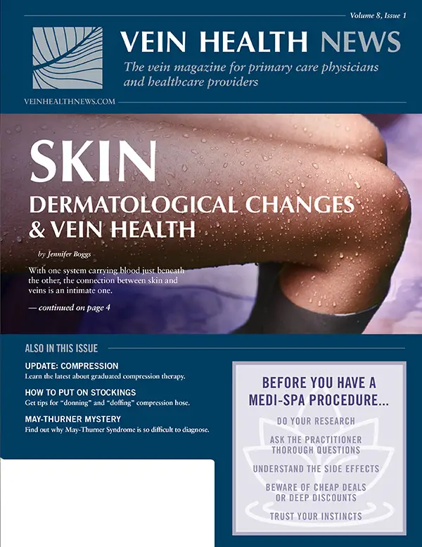 Vein Health News Cover: Skin and Vein Health Connection